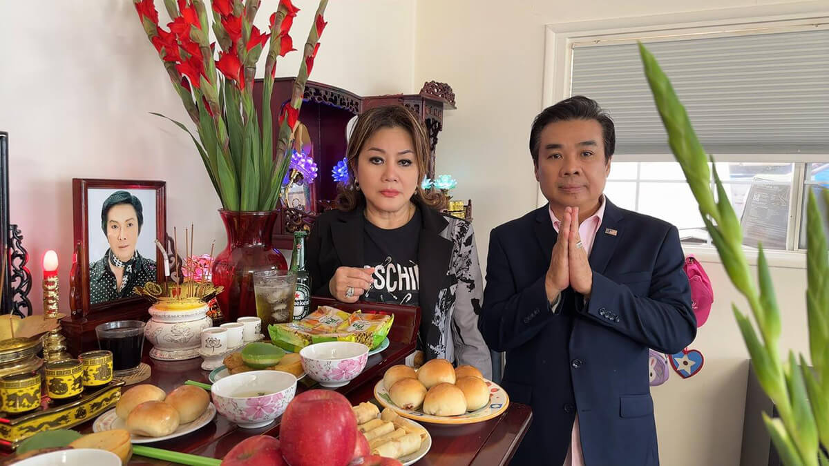 Nghệ sĩ Linh Tâm tổ chức cúng 100 ngày mất của NSƯT Vũ Linh tại Mỹ - Ảnh 3.